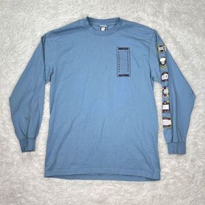 Undefeated Long Sleeve‎ Shirt Football Stadium Tee Blue Mens Size M